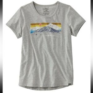 L.L. Bean Misses’ Size XS Regular Graphic T-Shirt EUC